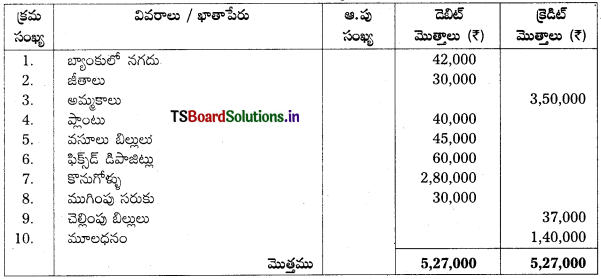 TS Inter 1st Year Accountancy Study Material 7th Lesson అంకణా 29