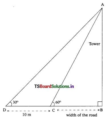 TS 10th Class Maths Solutions Chapter 12 Applications of Trigonometry Ex 12.2 1