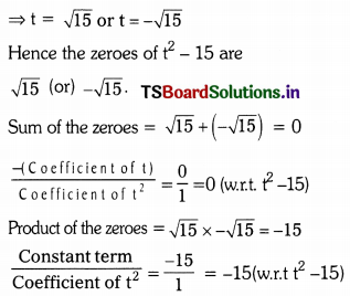 TS 10th Class Maths Solutions Chapter 3 Polynomials Ex 3.3 6
