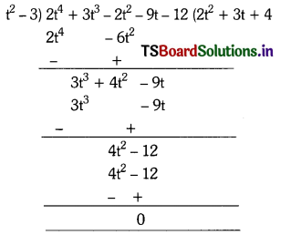 TS 10th Class Maths Solutions Chapter 3 Polynomials Ex 3.4 4