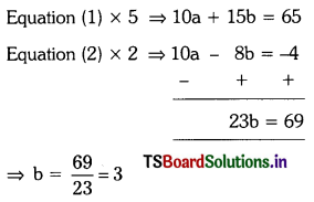 TS 10th Class Maths Solutions Chapter 4 Pair of Linear Equations in Two Variables Ex 4.3 22