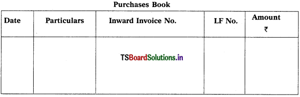 TS Inter 1st Year Accountancy Study Material 3rd Lesson Subsidiary Books 1