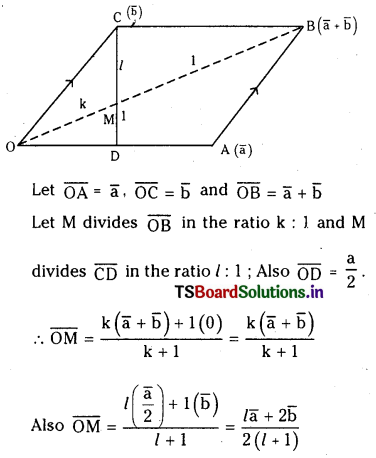 TS Inter 1st Year Maths 1A Addition of Vectors Important Questions 20