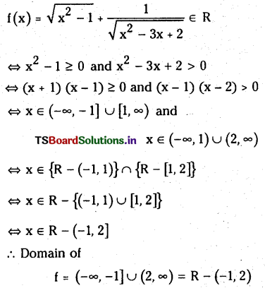 TS Inter 1st Year Maths 1A Functions Important Questions 28