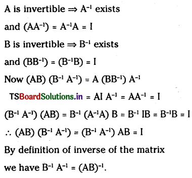 TS Inter 1st Year Maths 1A Matrices Important Questions 16