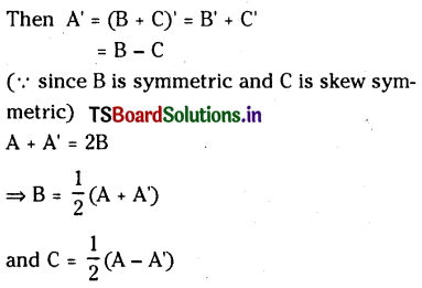 TS Inter 1st Year Maths 1A Matrices Important Questions 19