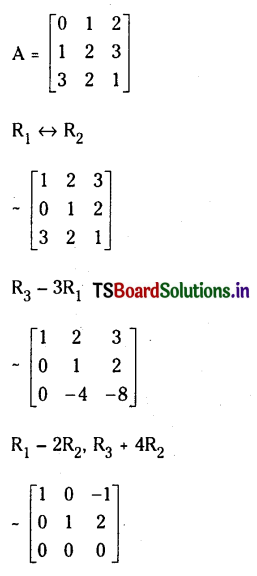 TS Inter 1st Year Maths 1A Matrices Important Questions 23
