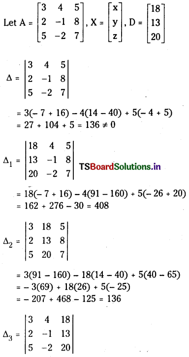 TS Inter 1st Year Maths 1A Matrices Important Questions 36