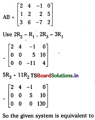 TS Inter 1st Year Maths 1A Matrices Important Questions 42