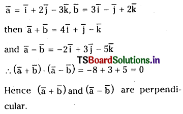 TS Inter 1st Year Maths 1A Products of Vectors Important Questions 1