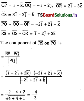 TS Inter 1st Year Maths 1A Products of Vectors Important Questions 10