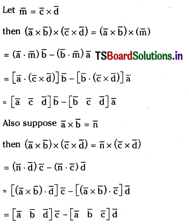 TS Inter 1st Year Maths 1A Products of Vectors Important Questions 70