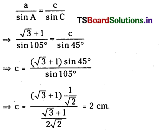 TS Inter 1st Year Maths 1A Solutions Chapter 10 Properties of Triangles Ex 10(a) 1
