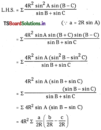 TS Inter 1st Year Maths 1A Solutions Chapter 10 Properties of Triangles Ex 10(a) 7