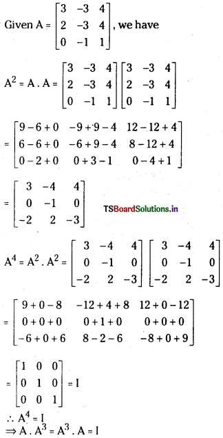 TS Inter 1st Year Maths 1A Solutions Chapter 3 Matrices Ex 3(e) 10