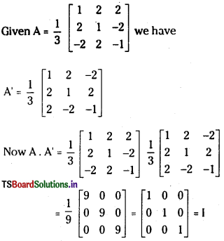 TS Inter 1st Year Maths 1A Solutions Chapter 3 Matrices Ex 3(e) 9