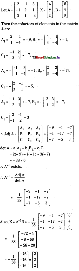 TS Inter 1st Year Maths 1A Solutions Chapter 3 Matrices Ex 3(h) 16