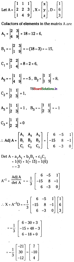 TS Inter 1st Year Maths 1A Solutions Chapter 3 Matrices Ex 3(h) 4