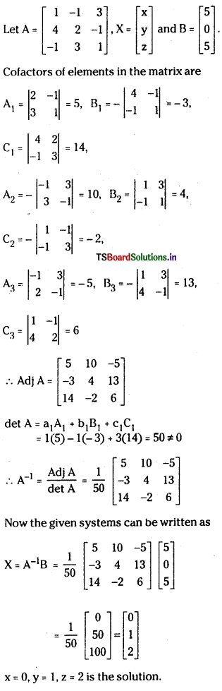 TS Inter 1st Year Maths 1A Solutions Chapter 3 Matrices Ex 3(h) 6