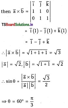 TS Inter 1st Year Maths 1A Solutions Chapter 5 Products of Vectors Ex 5(b) 2