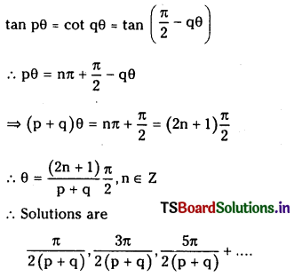 TS Inter 1st Year Maths 1A Solutions Chapter 7 Trigonometric Equations Ex 7(a) 20