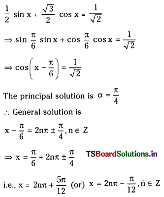 TS Inter 1st Year Maths 1A Solutions Chapter 7 Trigonometric Equations Ex 7(a) 7