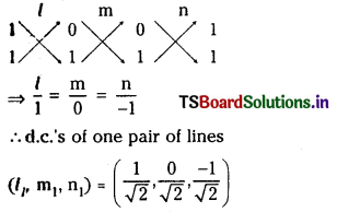 TS Inter 1st Year Maths 1B Solutions Chapter 6 Direction Cosines and Direction Ratios Ex 6(b) 9