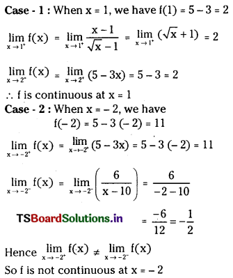 TS Inter 1st Year Maths 1B Solutions Chapter 8 Limits and Continuity Ex 8(e) 11