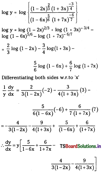 TS Inter 1st Year Maths 1B Solutions Chapter 9 Differentiation Ex 9(c) 34