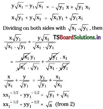 TS Inter 1st Year Maths 1B Tangent and Normal Important Questions LAQ Q1.1