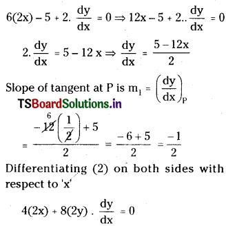 TS Inter 1st Year Maths 1B Tangent and Normal Important Questions LAQ Q11