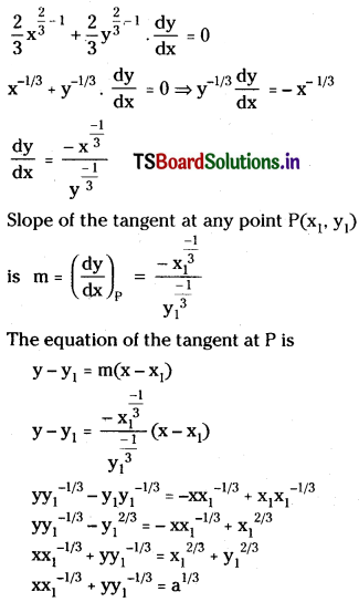 TS Inter 1st Year Maths 1B Tangent and Normal Important Questions LAQ Q2