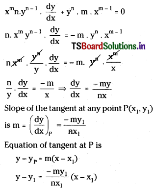 TS Inter 1st Year Maths 1B Tangent and Normal Important Questions LAQ Q3