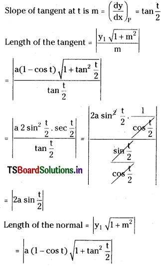 TS Inter 1st Year Maths 1B Tangent and Normal Important Questions LAQ Q4.1