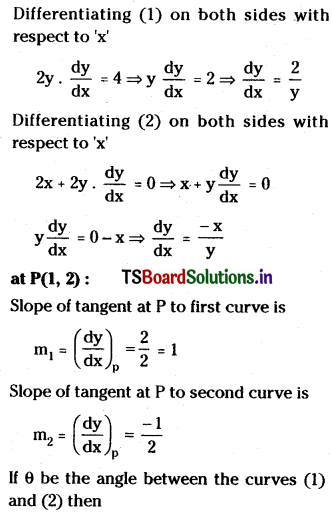 TS Inter 1st Year Maths 1B Tangent and Normal Important Questions LAQ Q7