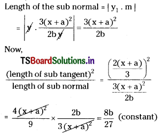 TS Inter 1st Year Maths 1B Tangent and Normal Important Questions Q8.1