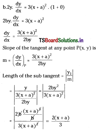 TS Inter 1st Year Maths 1B Tangent and Normal Important Questions Q8