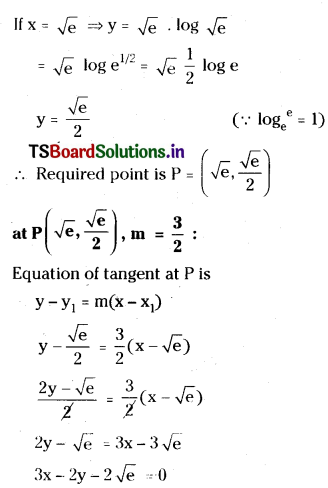 TS Inter 1st Year Maths 1B Tangent and Normal Important Questions Some More Q14.1