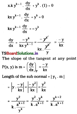 TS Inter 1st Year Maths 1B Tangent and Normal Important Questions Some More Q18