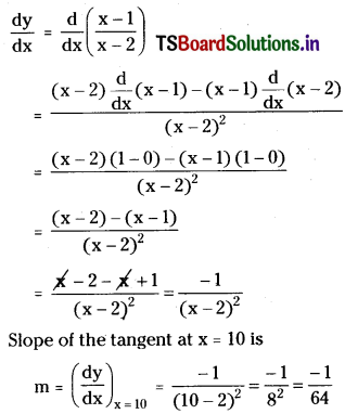 TS Inter 1st Year Maths 1B Tangent and Normal Important Questions Some More Q4