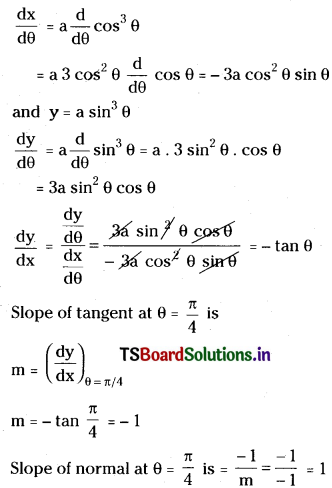 TS Inter 1st Year Maths 1B Tangent and Normal Important Questions Some More Q7