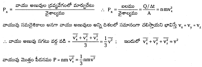 TS Inter 1st Year Physics Study Material Chapter 14 అణుచలన సిద్ధాంతం 6