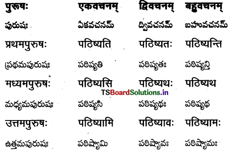 TS Inter 1st Year Sanskrit Grammar धातुरूपाणि 16