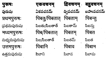 TS Inter 1st Year Sanskrit Grammar धातुरूपाणि 34