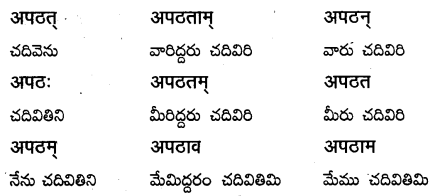 TS Inter 1st Year Sanskrit Grammar धातुरूपाणि 4