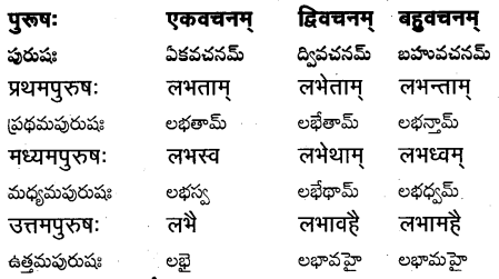 TS Inter 1st Year Sanskrit Grammar धातुरूपाणि 58