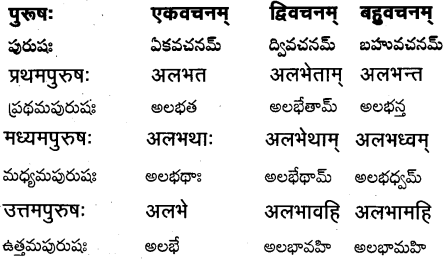 TS Inter 1st Year Sanskrit Grammar धातुरूपाणि 64