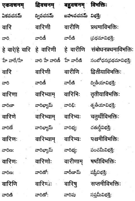 TS Inter 1st Year Sanskrit Grammar शब्दरूपाणि 14