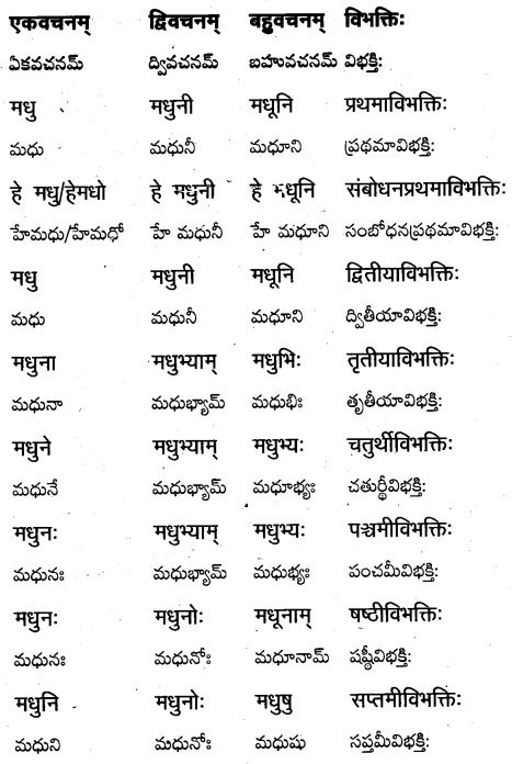 TS Inter 1st Year Sanskrit Grammar शब्दरूपाणि 15