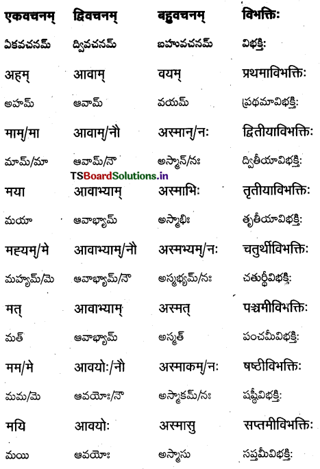 TS Inter 1st Year Sanskrit Grammar शब्दरूपाणि 25